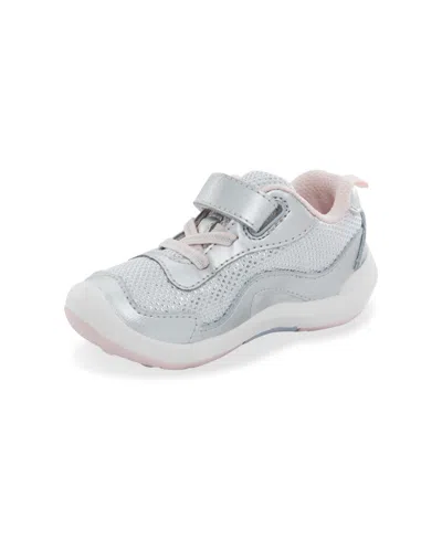 Shop Stride Rite Little Girls Srt Winslow 2.0 Apma Approved Shoe In Silver