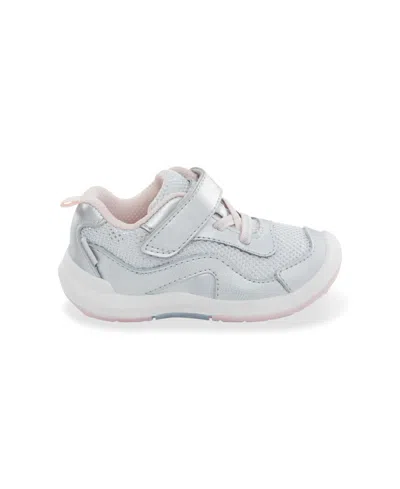 Shop Stride Rite Little Girls Srt Winslow 2.0 Apma Approved Shoe In Silver