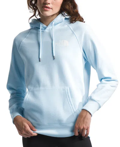 Shop The North Face Women's Box Nse Fleece Hoodie In Barely Blue
