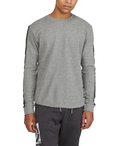 Shop Ecko Unltd Ecko Men's Landing Thermal Long Sleeve Sweater In Charcoal Heather
