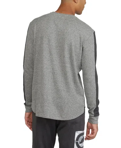 Shop Ecko Unltd Ecko Men's Landing Thermal Long Sleeve Sweater In Charcoal Heather