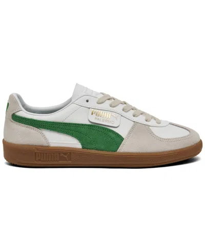 Shop Puma Men's Palermo Leather Casual Sneakers From Finish Line In White