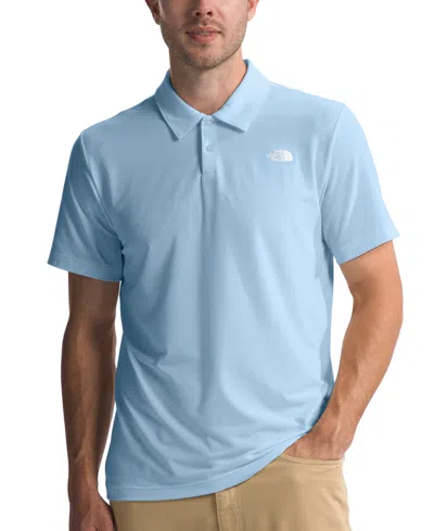 Shop The North Face Men's Adventure Short Sleeve Polo Shirt In Steel Blue