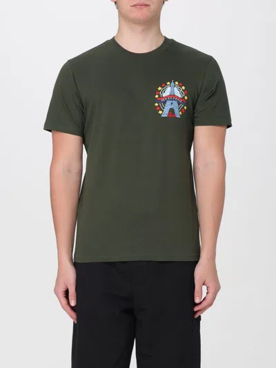 Kenzo Varsity Drawn Graphic-embroidered T-shirt In Kaki
