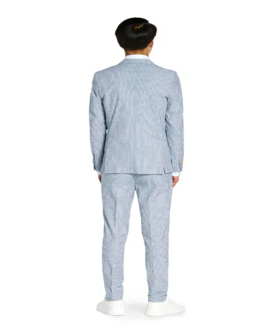 Opposuits Toddler And Little Boys Daily Seer Sucker Formal Suit Set In Blue