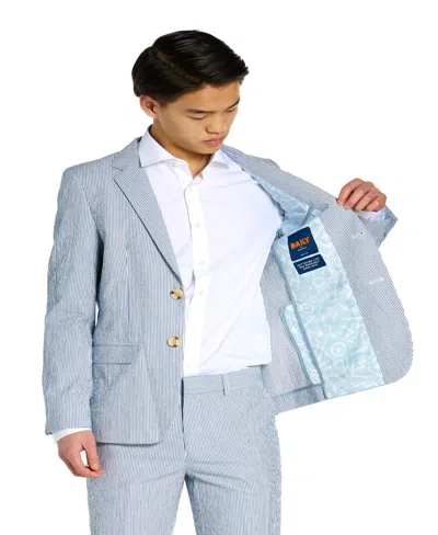 Opposuits Toddler And Little Boys Daily Seer Sucker Formal Suit Set In Blue