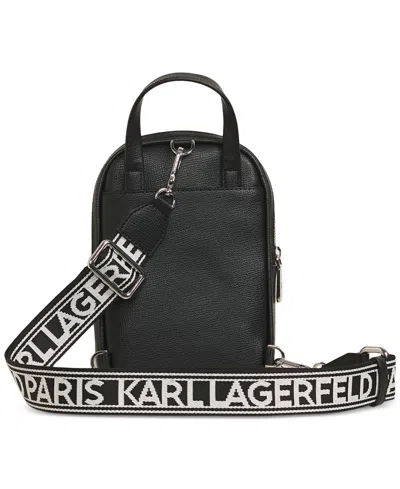 Shop Karl Lagerfeld Maybelle Small Sling Bag In Black,silv