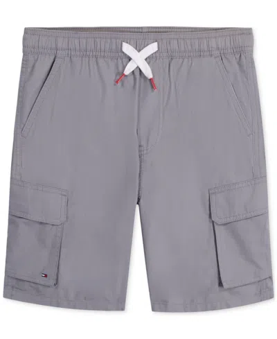 Shop Tommy Hilfiger Big Boys Pull-on Cotton Cargo Shorts In Monument