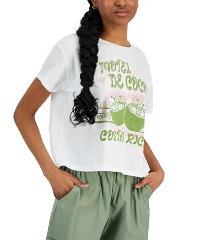 Shop Grayson Threads, The Label Juniors' Costa Rica Short-sleeve T-shirt In White