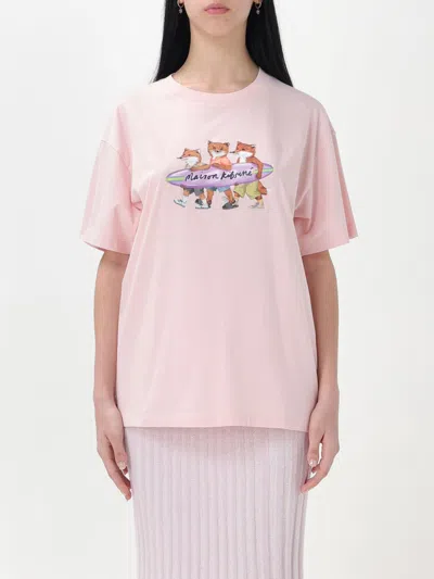 Shop Maison Kitsuné T-shirt  Woman Color Pink