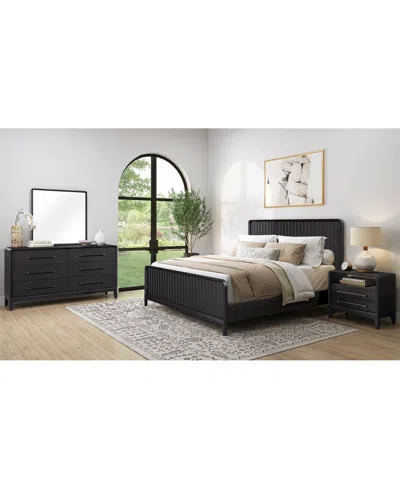 Macy's Assemblage Open Nightstand In White