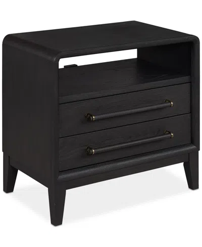 Shop Macy's Assemblage Open Nightstand In White
