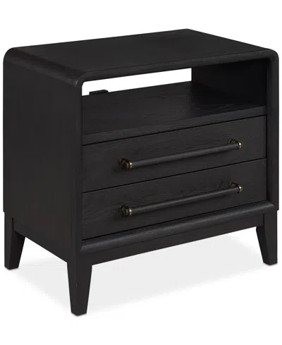 Macy's Assemblage Open Nightstand In White