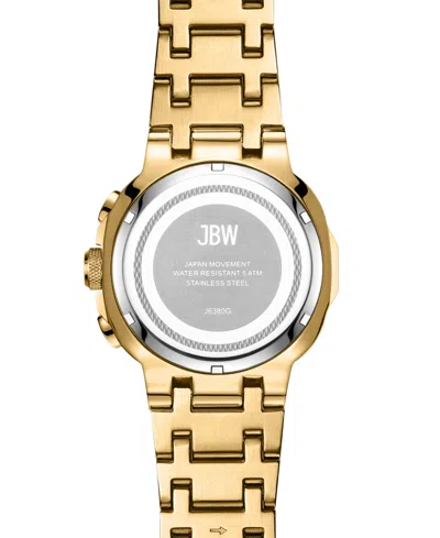 Shop Jbw Men's Heist Multifunction 18k Gold Plated Stainless Steel Watch, 45mm