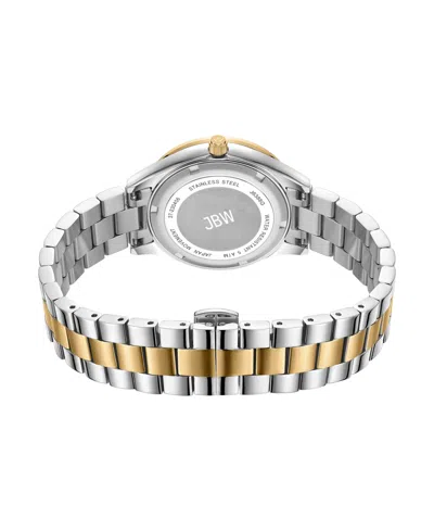 Shop Jbw Women's Mondrian 34 Quartz Two-tone Stainless Steel Watch, 34mm In Silver