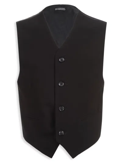 Shop Calvin Klein Boy's Solid-hued Vest In Black