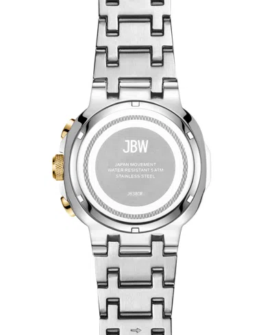 Shop Jbw Men's Heist Multifunction Two-tone Stainless Steel Watch, 45mm In Silver