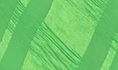 Shop Topshop Check Cowl Neck Midi Slipdress In Medium Green