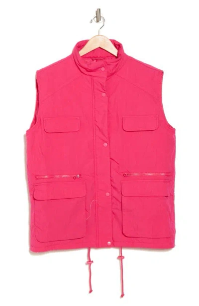 Shop Topshop Utility Vest In Pink