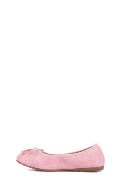 Shop Olivia Miller Kids' Denim Ballet Flat In Pink