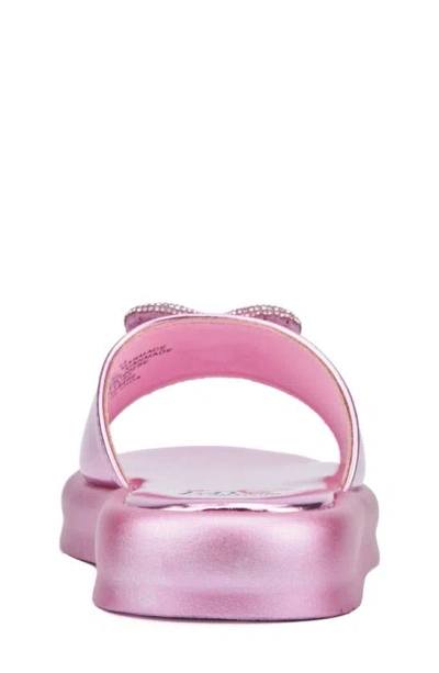 Shop Olivia Miller Kids' Heart Ornament Slide Sandal In Pink