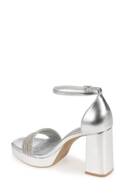 Shop Azalea Wang Auguste Platform Sandal In Silver
