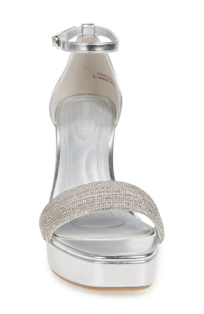 Shop Azalea Wang Auguste Platform Sandal In Silver