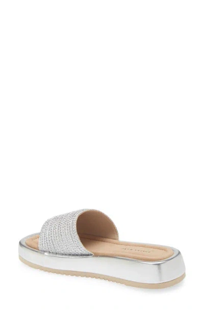Shop Azalea Wang Pagani Slide Sandal In Silver