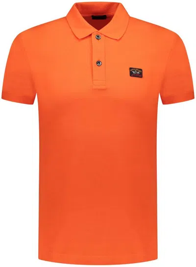 Shop Paul & Shark Logo In Orange