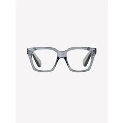Shop Thorberg Grey Transparent Nelly Reading Glasses