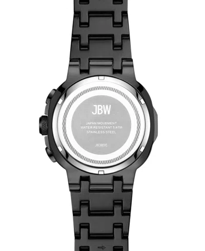 Shop Jbw Men's Heist Multifunction Black Stainless Steel Watch, 45mm