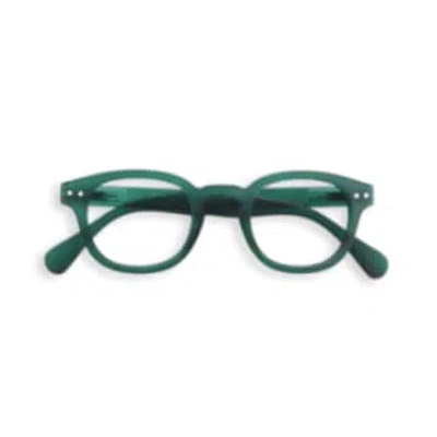 Shop Izipizi Frame Shape C Reading Glasses In Green Crystal