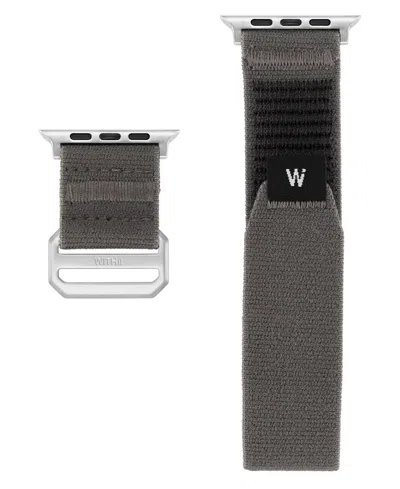 Shop Withit Men's Grey Tactical Nylon Band For Apple Watch 42/44/45mm/ultra/ultra 2 In No Color