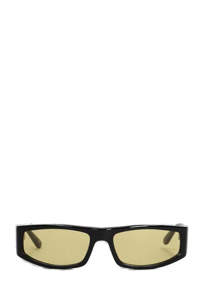 Shop Courrèges Eyewear Rectangular Frame Sunglasses In Black