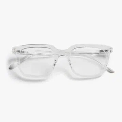 Shop Barner Eyewear Holly Glossy Blue Light Reading Glasses In Crystal