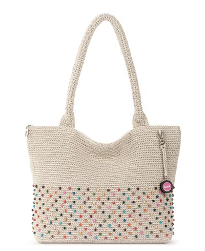 Shop The Sak Crafted Classics Crochet Extra-large Carryall Tote In Ecru Multi Beads