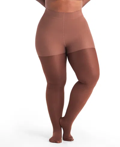 Shapermint Essentials Women's Ultra-resistant Shaping Tights 31048 In Chocolate