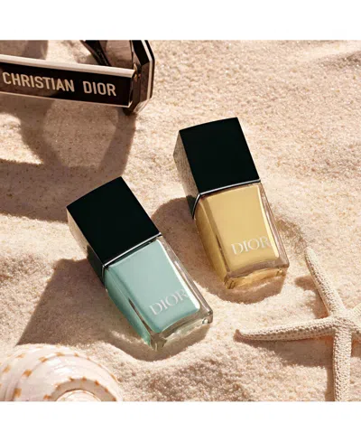 Shop Dior Vernis Nail Polish With Gel Effect & Couture Color In - Lemon Glow - A Soft And Pearly Yellow