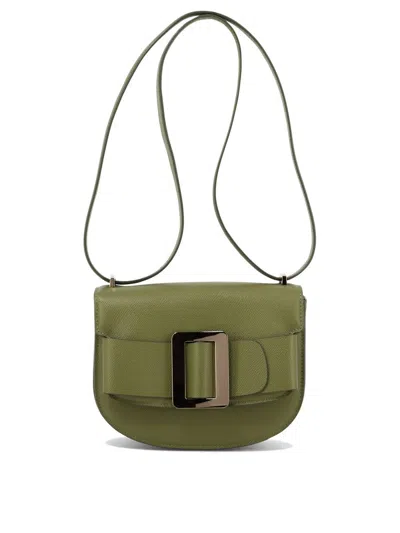 Shop Boyy Buckle Saddle Foldover Top Shoulder Bag In Green
