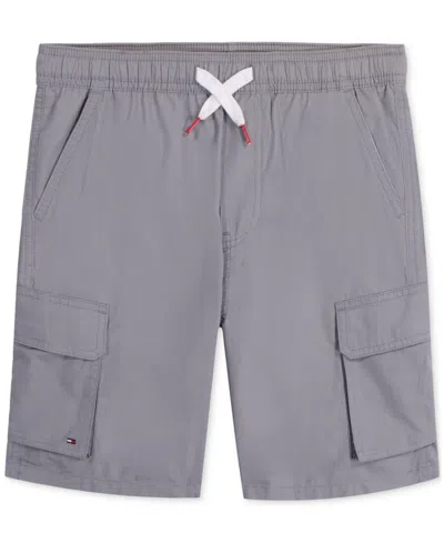 Shop Tommy Hilfiger Little Boys Pull-on Cotton Cargo Shorts In Monument
