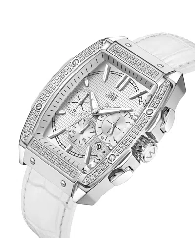 Jbw Echelon Chronograph Quartz Silver Dial Unisex Watch J6379g In Silver