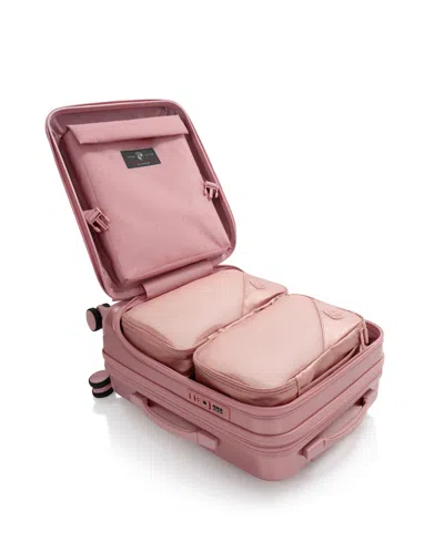 Shop Heys Hey's Ez Fashion Hardside 21" Carryon Spinner Luggage In Rose Gold