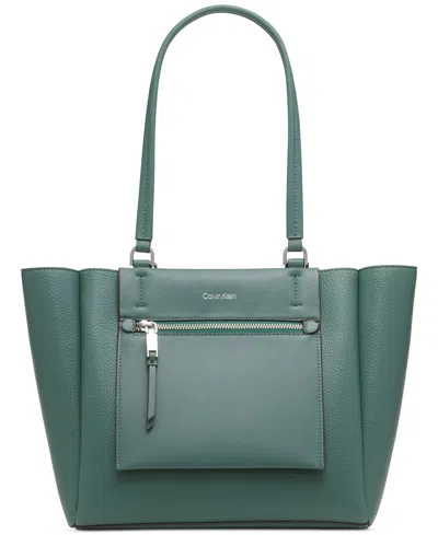 Shop Calvin Klein Gala Tote In Sage