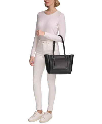 Shop Calvin Klein Gala Tote In Sage