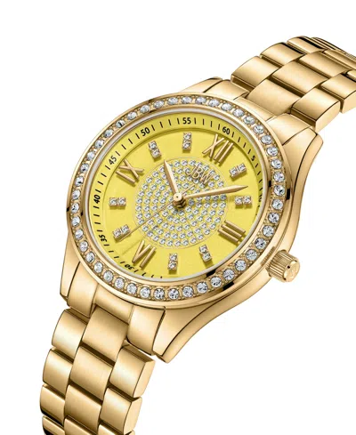 Jbw Mondrian 34 Quartz Gold Dial Unisex Watch J6388d In Gold