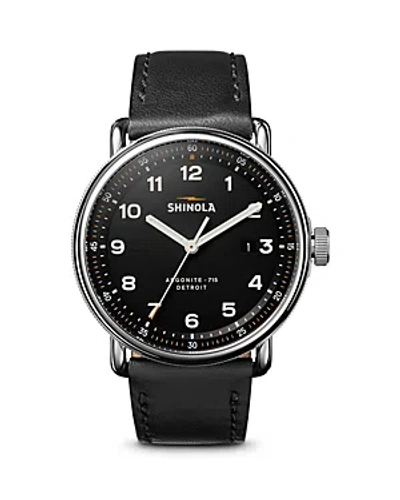 Shop Shinola Canfield Model C56 3hd Watch, 43mm In Black