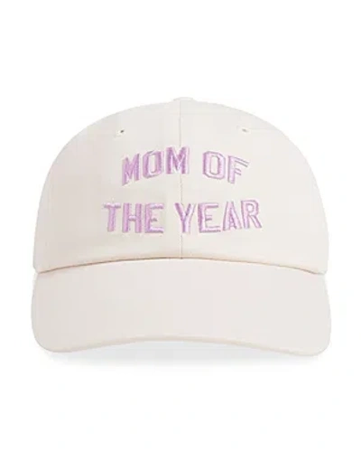 Shop Favorite Daughter Mom Of The Year Baseball Cap In Ivory/pink