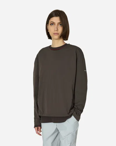 Shop Affxwrks Shell Pullover Shale In Brown