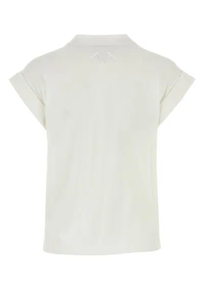Shop Alexander Mcqueen Seal Button T-shirt In White