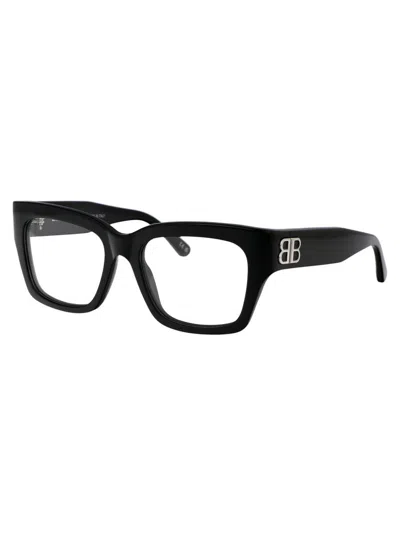 Shop Balenciaga Optical In 006 Black Black Transparent